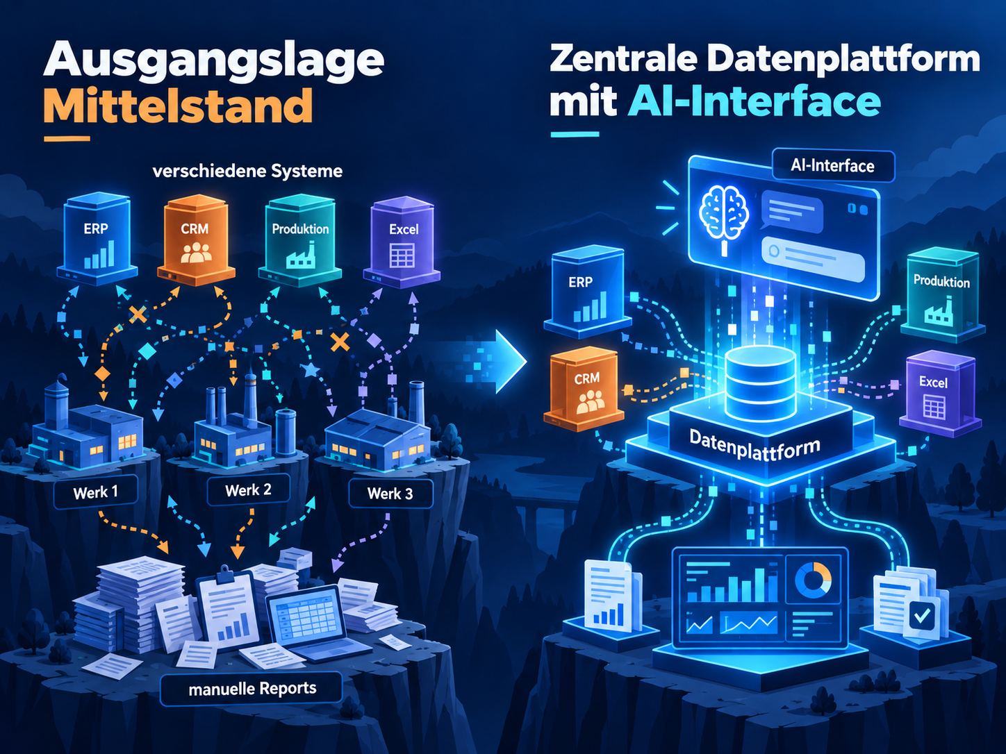 Ausgangslage zur zentralen Datenplattform